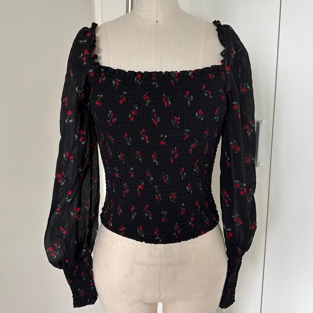 NWT Reformation Pinto Long Sleeve Top Size Small